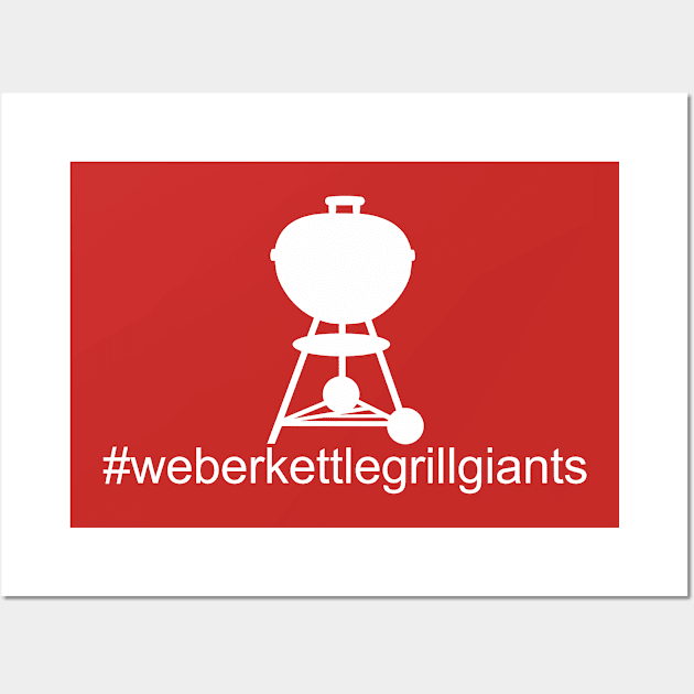 Grill Giants hashtag plain shirt Wall Art by Grill Giants